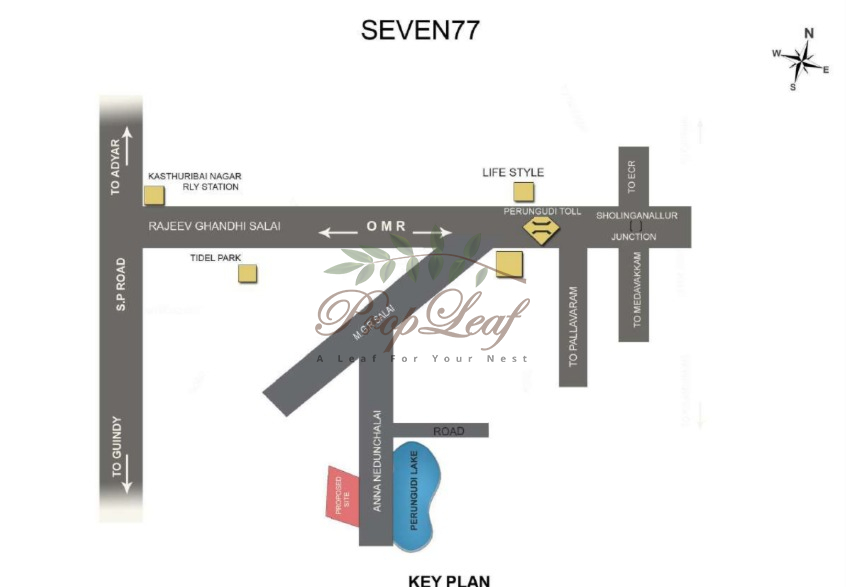 Jains Seven 77 Location Map
